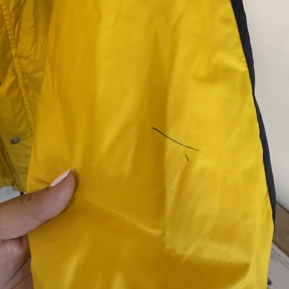 Vintage Polo Sport Ralph Lauren Yellow Button Zip up Jacket Windbreaker‎ Men's L - Picture 4 of 11